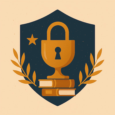 A picture of a trophy with stars.